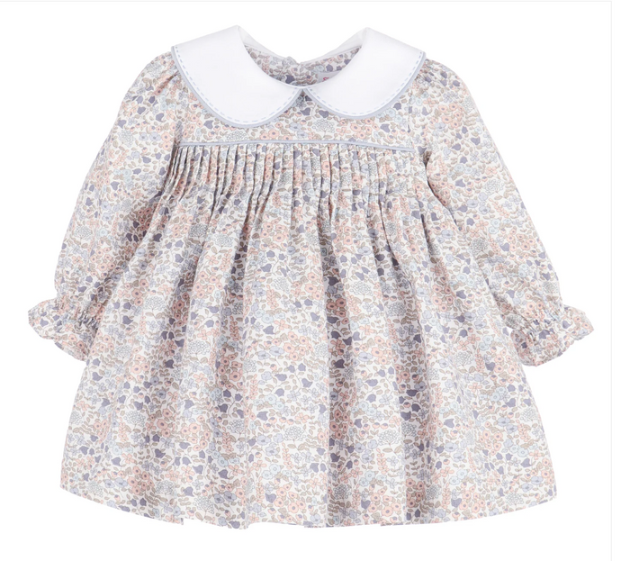 Sweater Weather Blue Pleat Dress