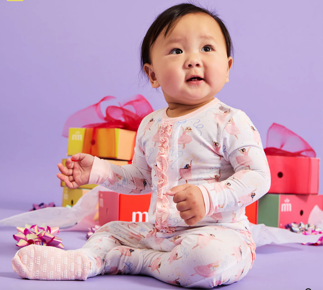 Pretty Plies Modal Footie with Ruffle