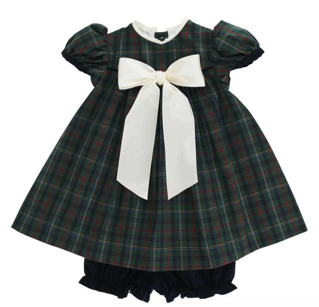 Watson Plaid Float Dress w/Bloomer