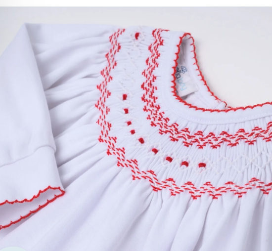 Chris and Eve's Smocked Footie