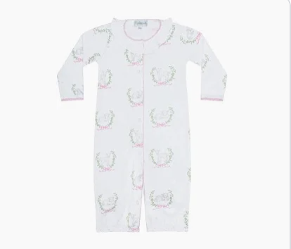 Pink Lamb Print Converter Gown