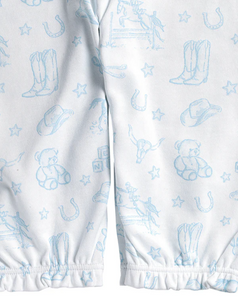 Blue Lone Star Toile Converter Gown