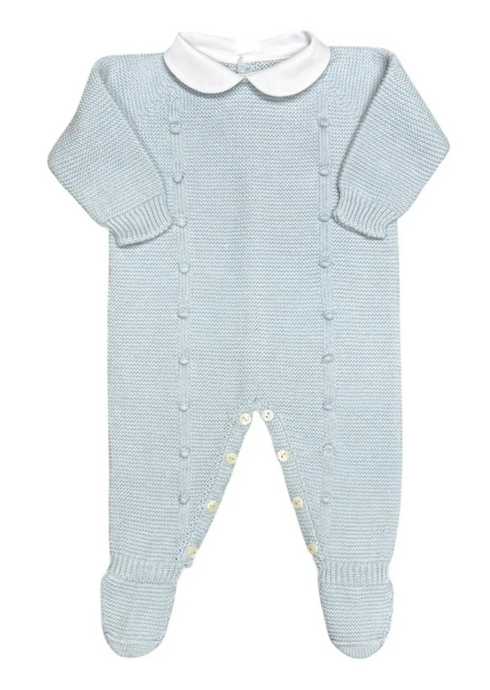 Blue Footie with Baubles