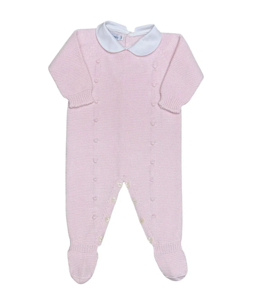 Pink Footie With Baubles