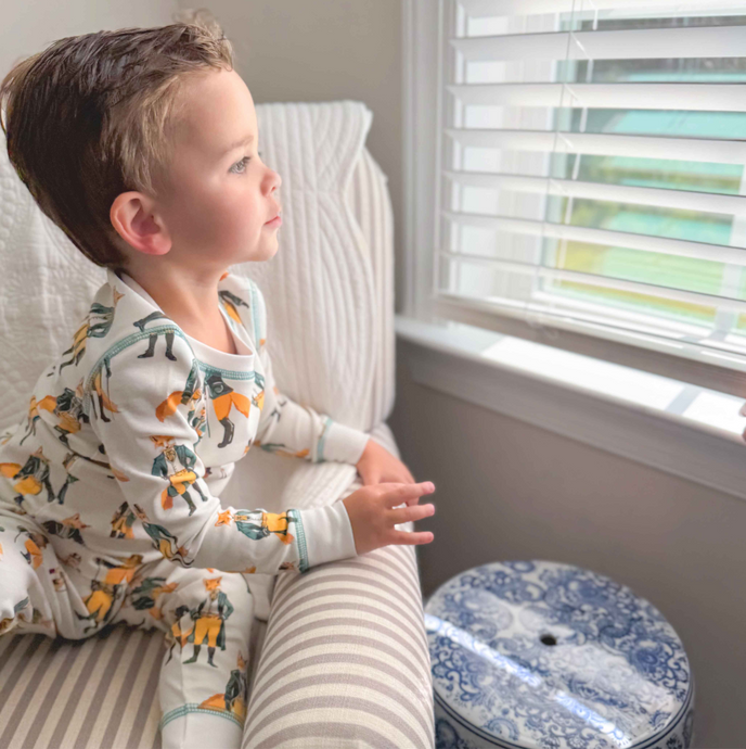 Formal Foxes 2 Piece Pajama Set