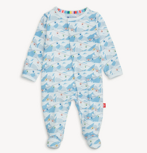 Blue Apres Chic Modal Footie