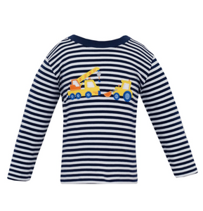 Appliqued Shirt with Crane