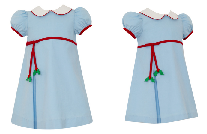 Light Blue Corduroy Holly Dress