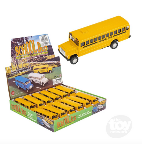 Diecast Pull Back School Bus