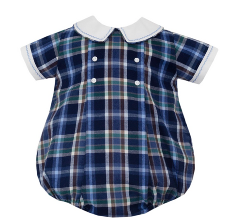 Lucas Plaid Boy Bubble