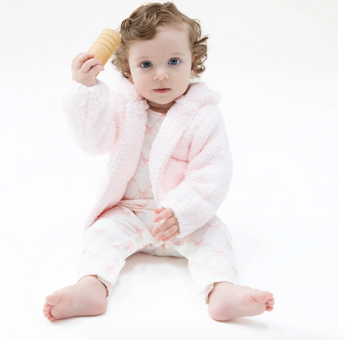 Chenille Hoodie Pink