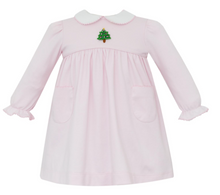 Pink Dress Embroidered Tree