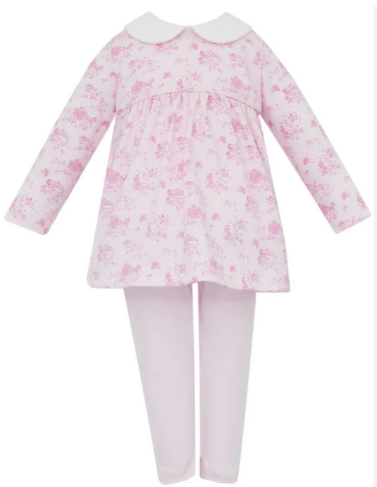 Pink French Toile Legging Set