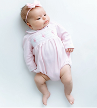 Sweet Peppermint Smocked Bubble