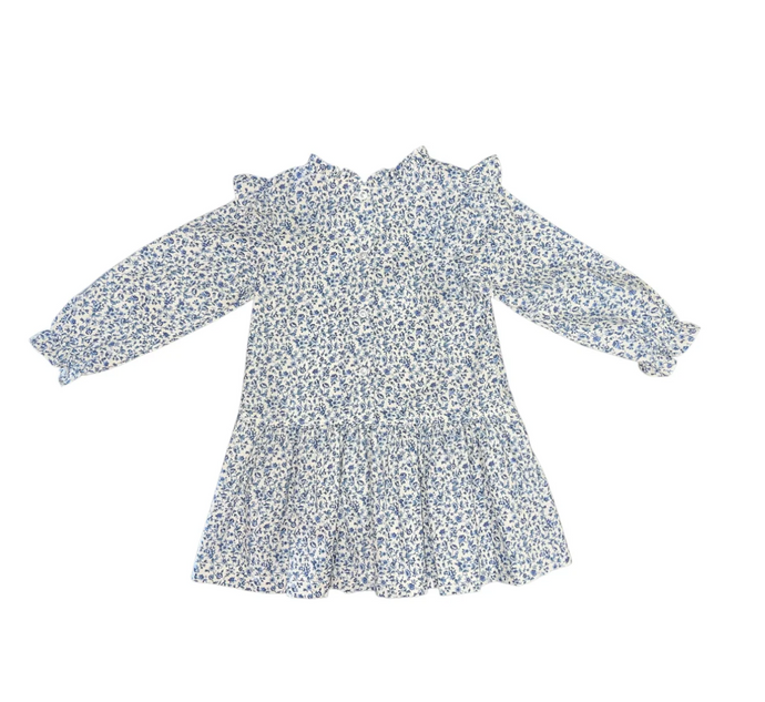 Navy Blue Floral Layla Dress