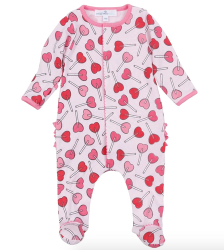 Sweetheart Pops Zipper Footie