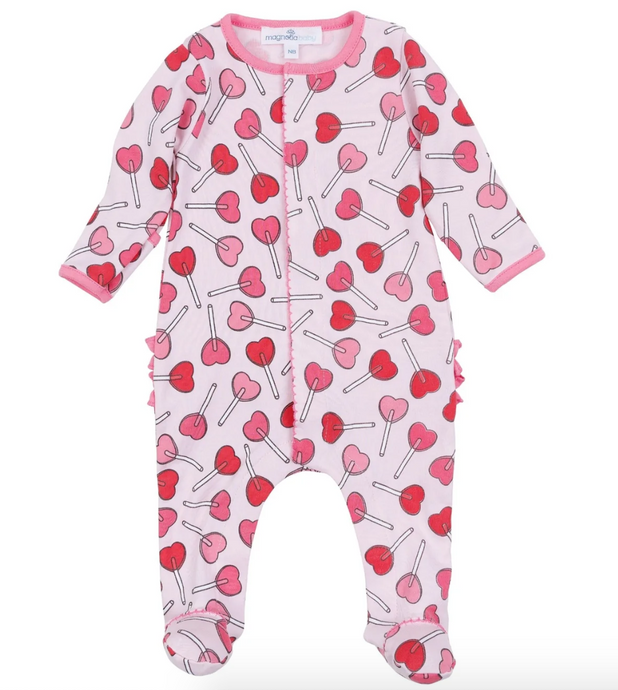 Sweetheart Pops Zipper Footie