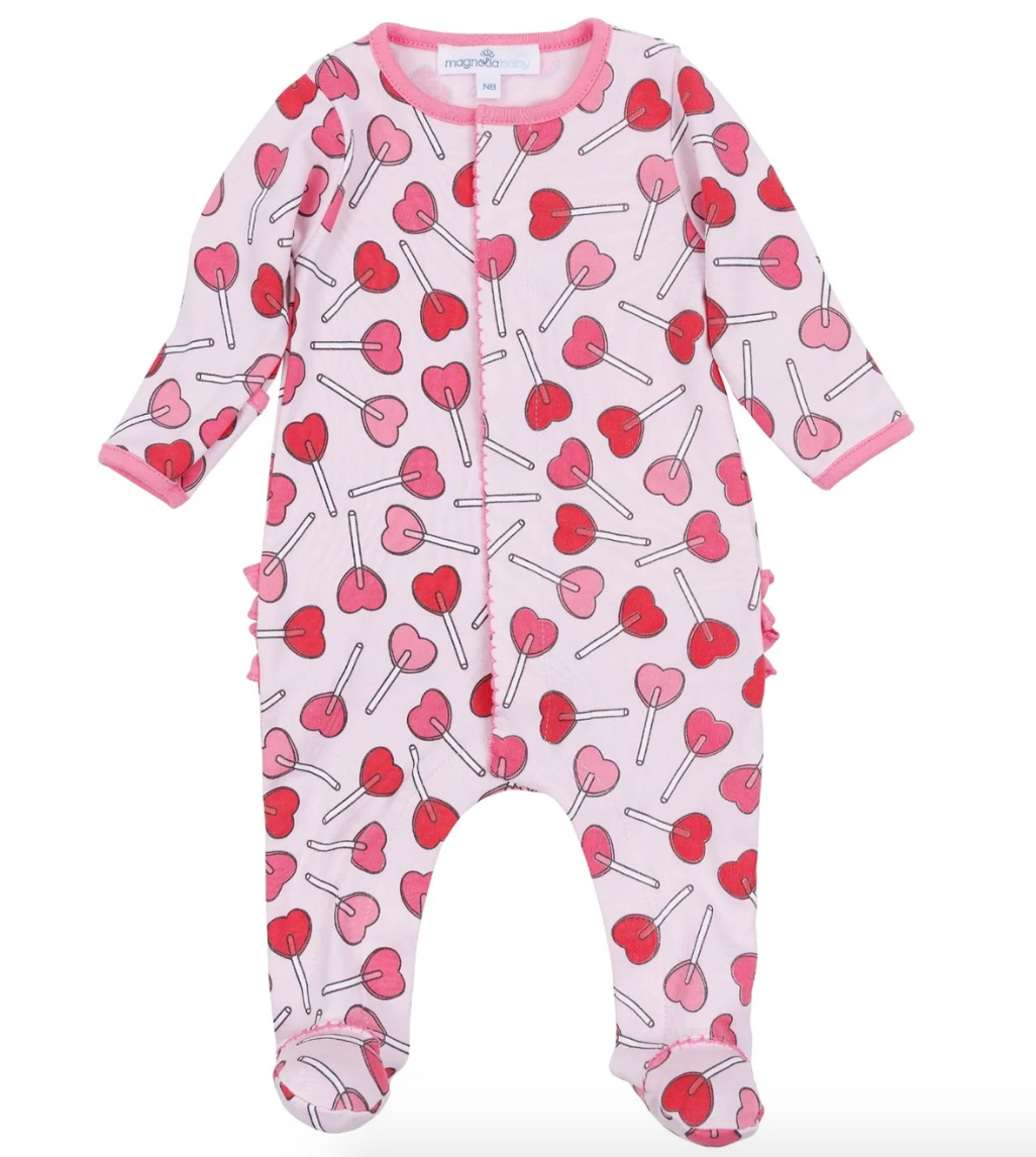 Sweetheart Pops Zipper Footie