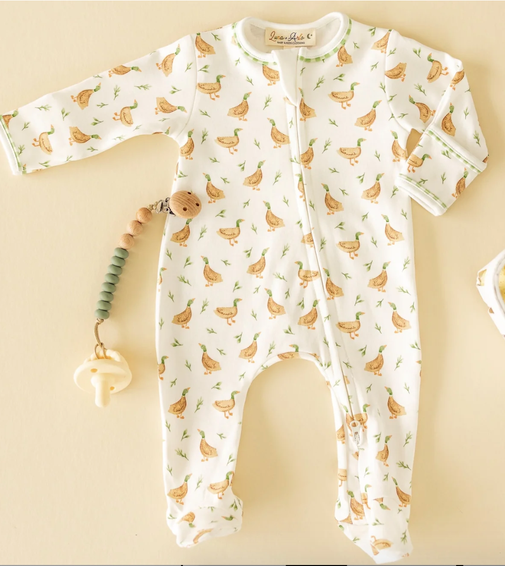 Meadowland Mallards Zipper Footie