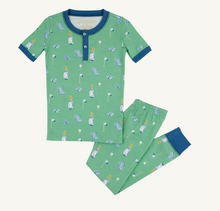 Sutton Short Sleeve Pajama Set - Clubhouse Couture/Wood Boat Blue