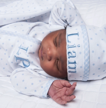 Gingham Dots Essentials Converter Gown - Blue