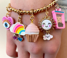 Charm It Gold Bead Stretch Bracelet