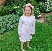 Emersyn Nightgown in Easter Bunnies Pink