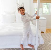 Grayson Pajama Set in Easter Bunnies Blue