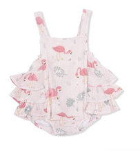 Flamingos Ruffle Sunsuit