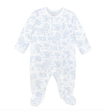 Beautiful Fawn Blue Snap Footie