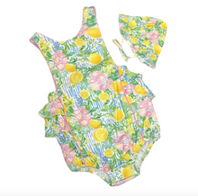 Positano Collection Smocked Bubble with Sun Hat