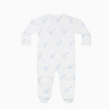 Blue Elephant Zipper Footie