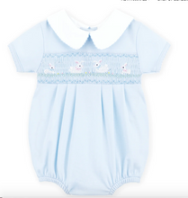 Bunny Love Classics Blue Smocked Bubble