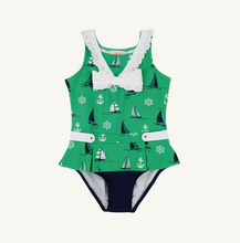 Bridgehampton Bathing Suit - Yacht to Join Us/Kiawah Kelly Green/Nantucket Navy