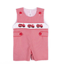 Henry Smocked Firetruck Jon Jon