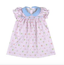 School Time Dress with Scalloped Collar