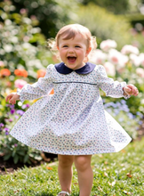 Callie Floral Dress with Scalloped Collar