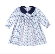 Callie Floral Dress with Scalloped Collar