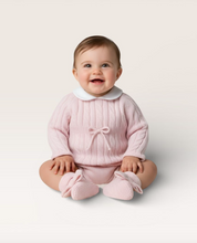 Cable Bubble with Collar - Pink