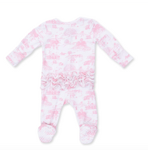 Golf Tolie Pink - 2 Way Zipper Ruffle Back