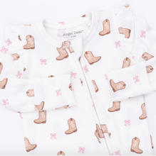 Mini Cowgirl Boots - 2 Way Zipper with Ruffle Sleeve