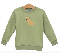 French Terry Pullover with Appliqued Dog