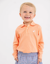 Long Sleeve Prim and Proper Polo in Seashore Sherbet/Multicolor