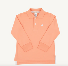 Long Sleeve Prim and Proper Polo in Seashore Sherbet/Multicolor