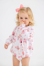 Long Sleeve Britt Bubble in Fall in Fincastle Rd/Sandpearl Pink
