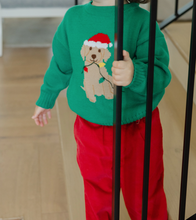 Crew Neck Christmas Sweater with Lab