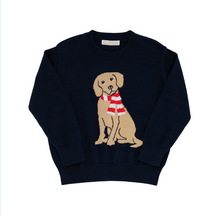 Isaacs Intarsia Sweater- Nantucket Navy/ Dog