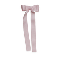 Grosgrain Long Tail Bow-Snap Clip 6.5 inches