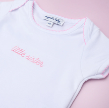 Embroidered S/S Lap Pink Bodysuit