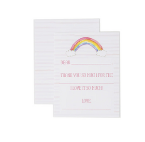 Children's "Rainbow" Thank You Notecards